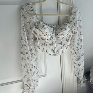 XS Floral Windsor Corset Top